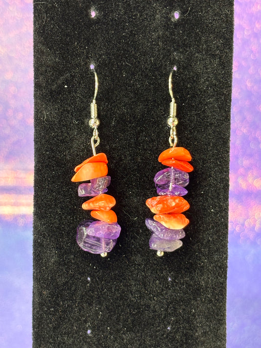 Coral & Amethyst Chips