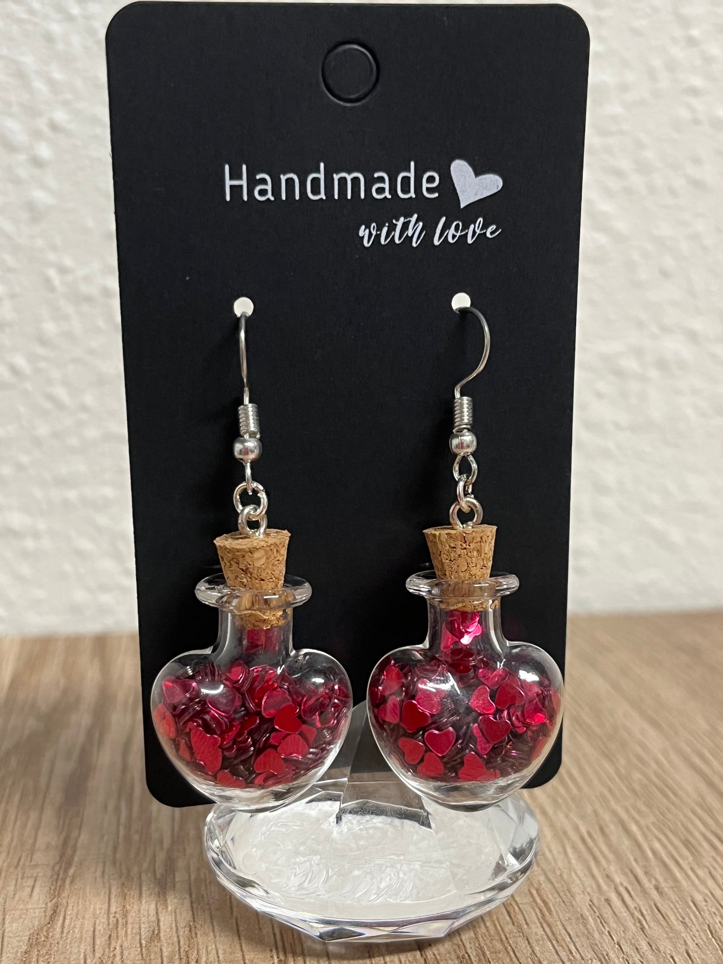 Red Heart Earrings