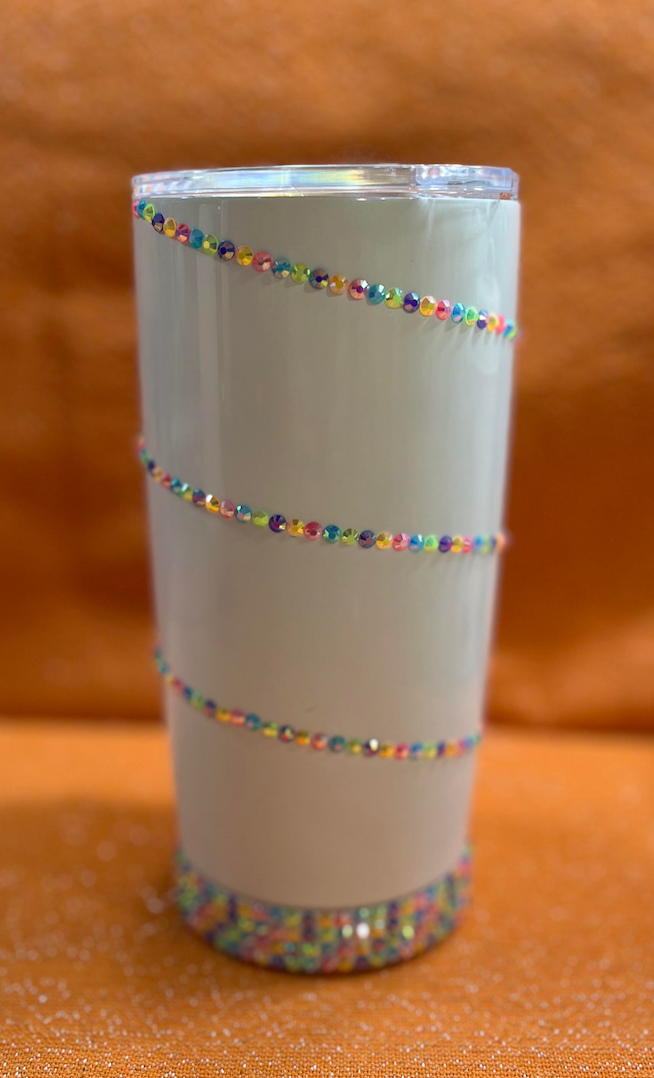 Swirl Rhinestone Tumbler