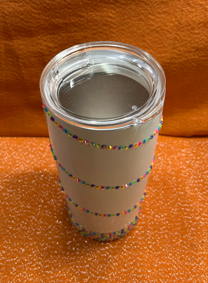 Swirl Rhinestone Tumbler