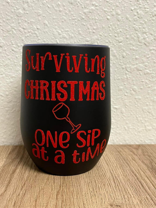 Surviving Christmas Goblet